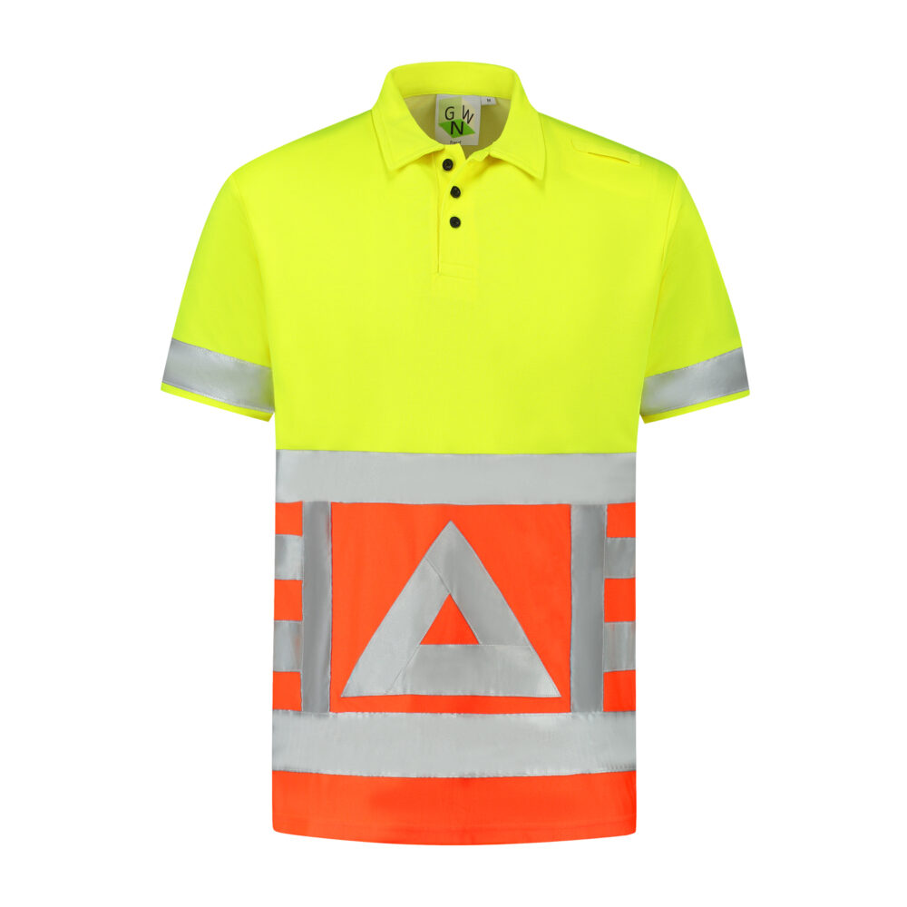 Poloshirt geel/oranje - VKPOKM100