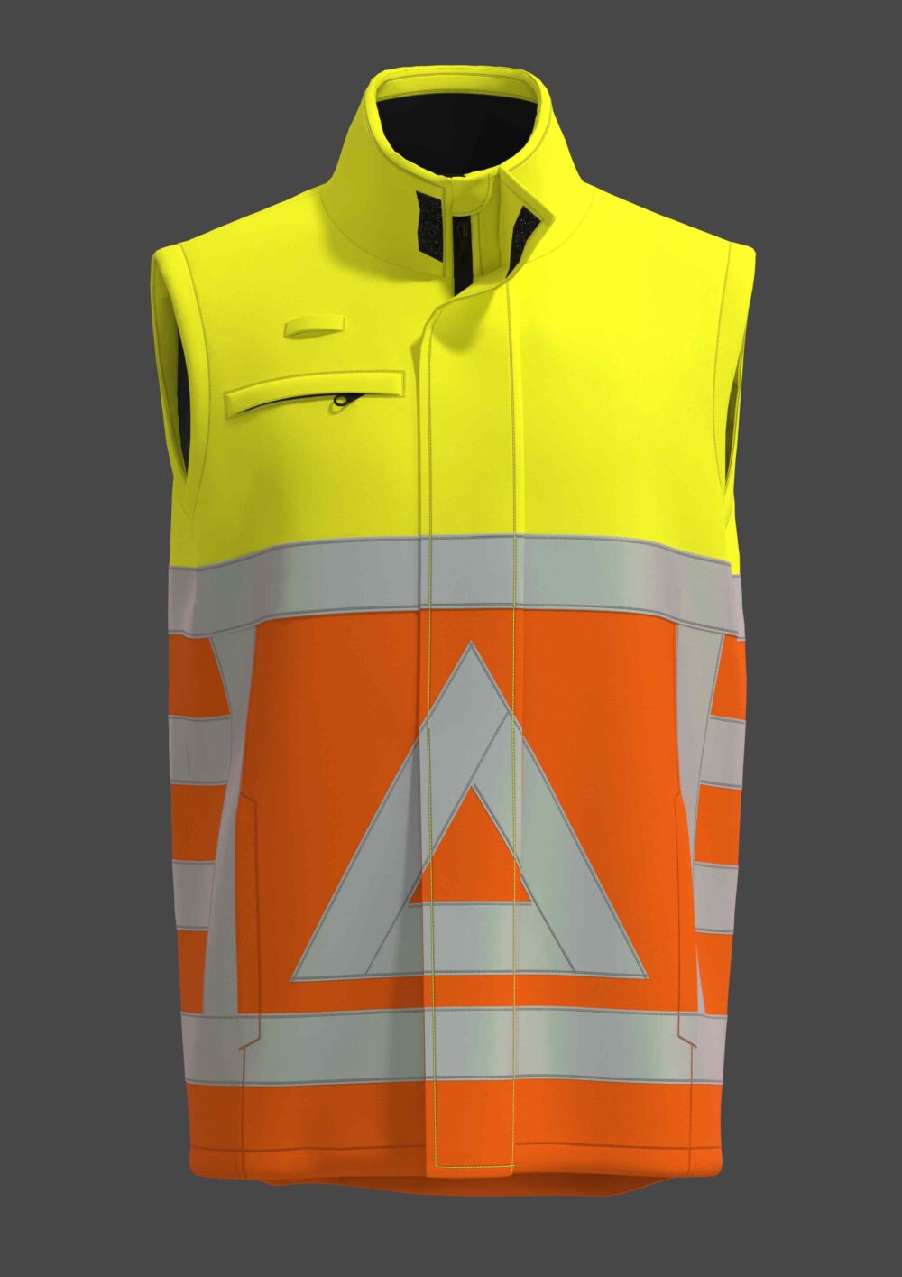 Bodywarmer fluo oranje/fluo geel - BWVKR100