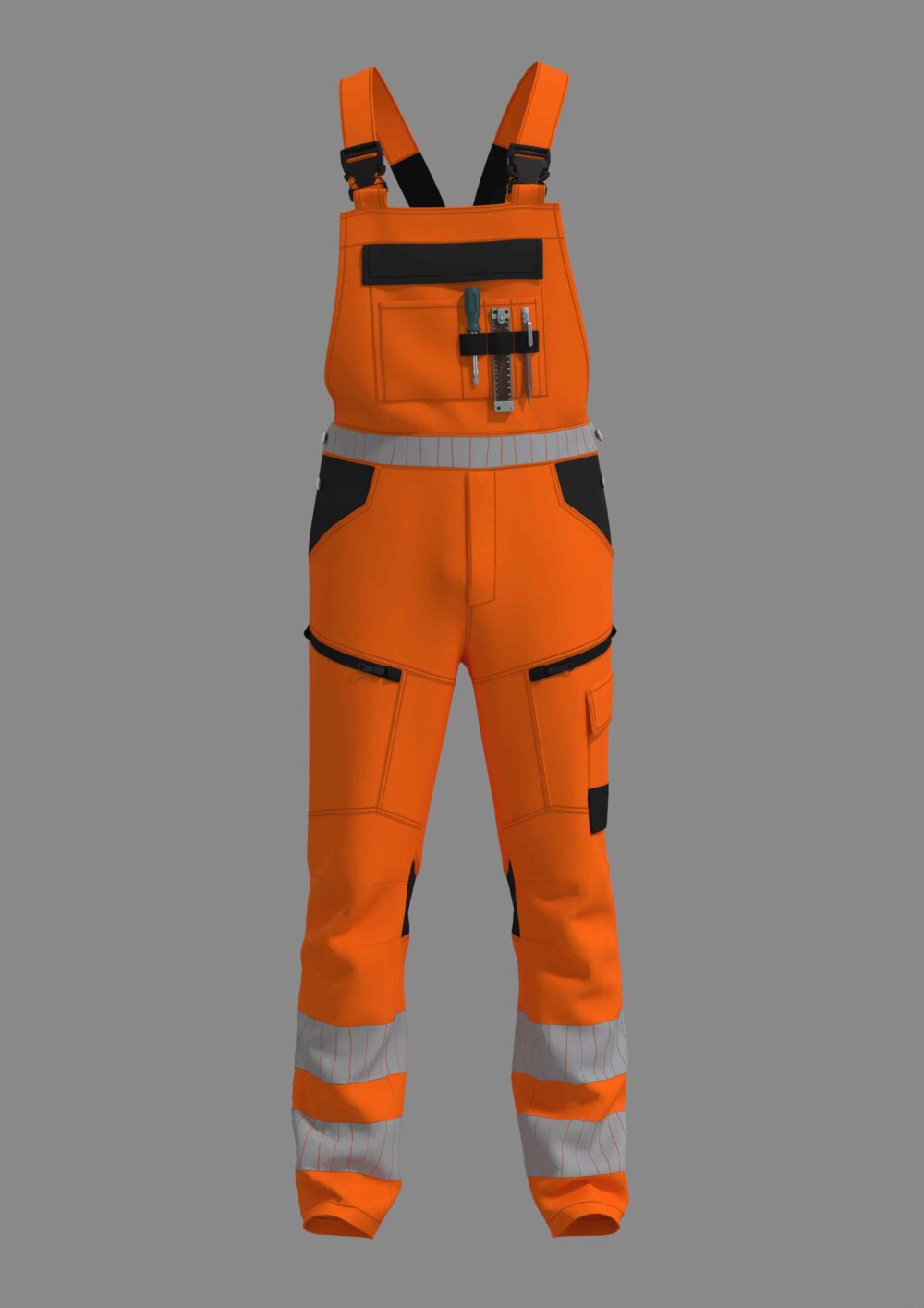 RWS Tuinbroek fluo oranje - AMSRWS100